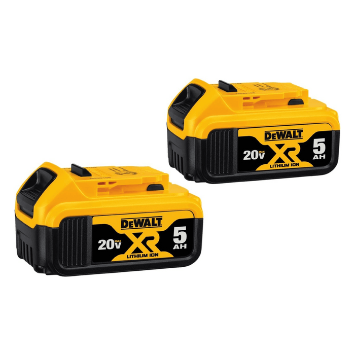 DEWALT 20V MAX XR Battery, 5 Ah, 2-Pack (DCB205-2)