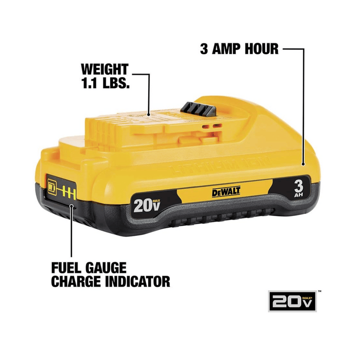 DEWALT 20V MAX Battery Pack, 3.0-Ah, 2-Pack (DCB230-2)