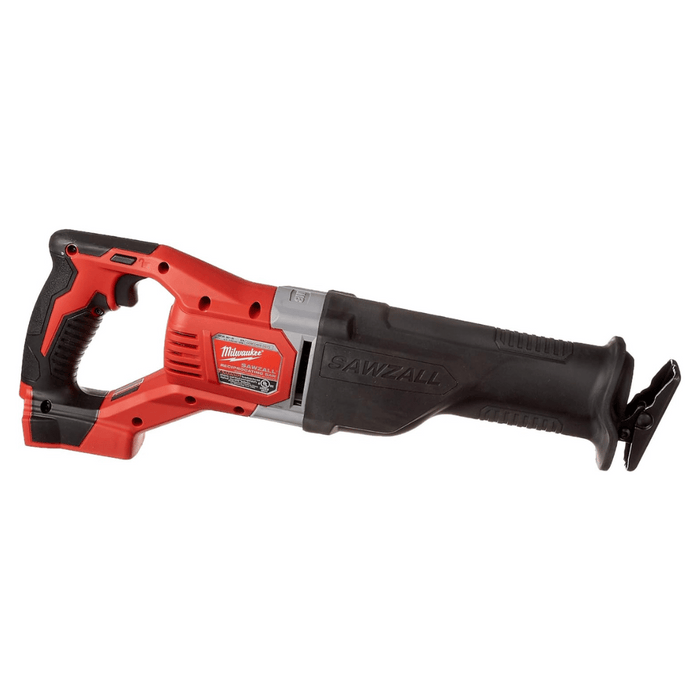 Milwaukee 2621-20 M18 18V Lithium Ion Cordless Sawzall 3,000RPM Reciprocating Saw with Quik Lok Blade Clamp and All Metal Gearbox (Bare Tool)