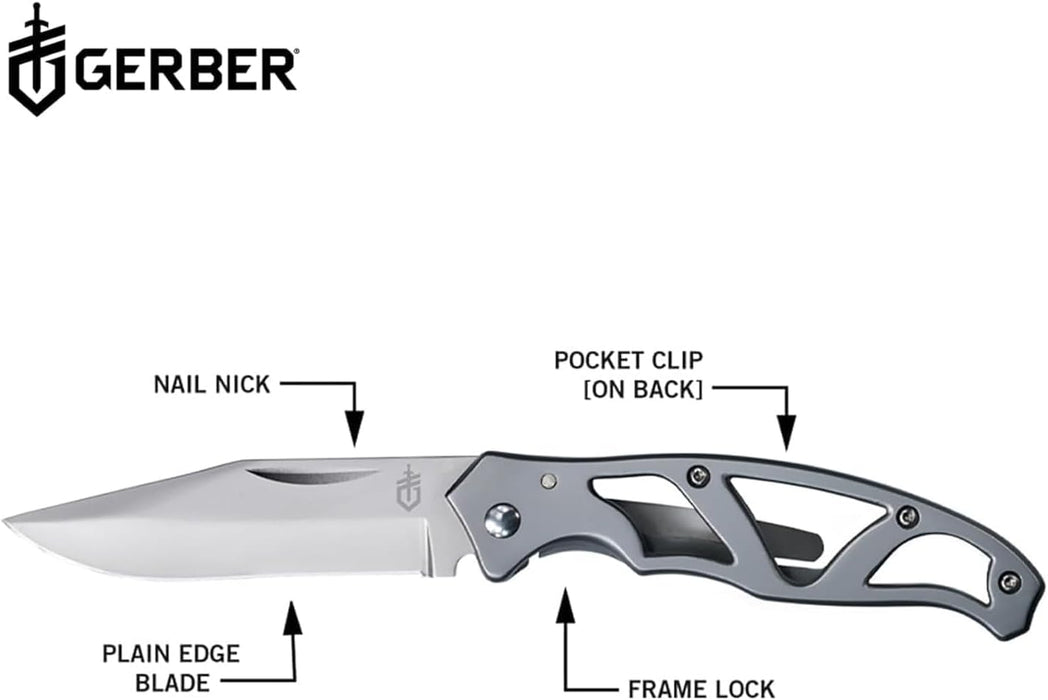Gerber Paraframe Mini 2.2-Inch Fine Edge Folding Knife - 22-48485