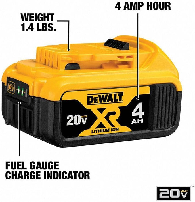 DEWALT DCB204 20V MAX 4Ah Battery - 2-Pack