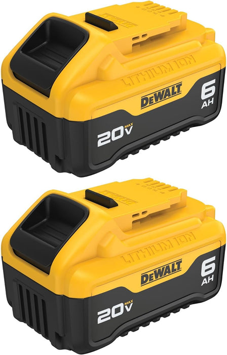 DEWALT DCB206-2 20V MAX 6Ah Battery - 2-Pack