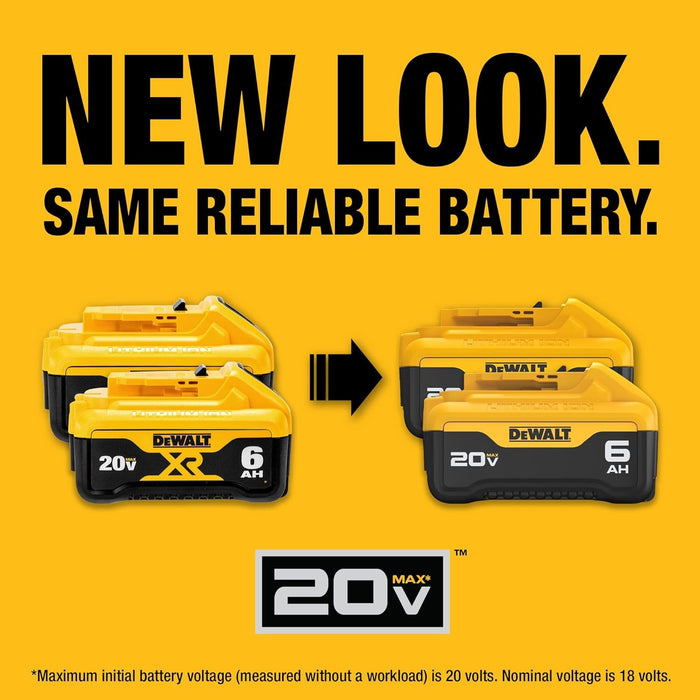 DEWALT DCB206-2 20V MAX 6Ah Battery - 2-Pack