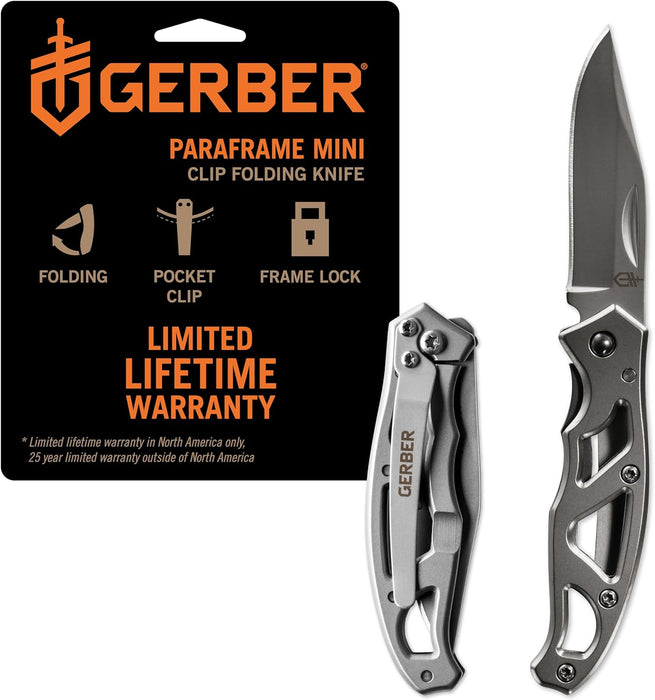 Gerber Paraframe Mini 2.2-Inch Fine Edge Folding Knife - 22-48485