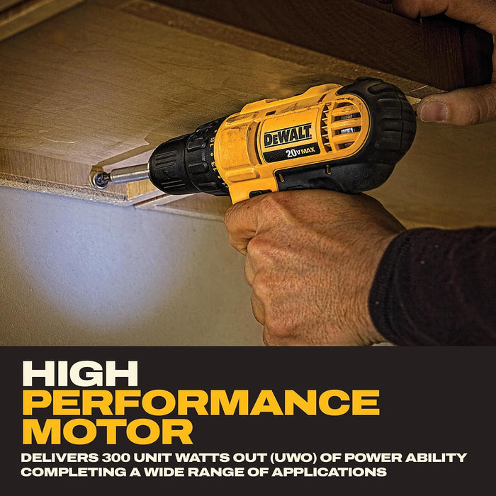 DEWALT DCD771C2 20V MAX Drill/Driver Kit with 2 Batteries